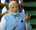 Trust of crores of people my shield against Oppn abuse, says Modi in LS