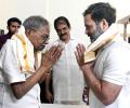 Rahul Gandhi Meets A Living Legend