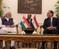 Modi has hectic day one in Cairo: Meets Egyptian PM, Indian diaspora