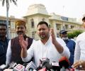 ED officials left Delhi home after nod from 'above', alleges Tejashwi