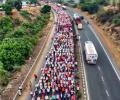 Thousands of farmers march towards Mumbai with list of demands