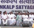 Cong holds satyagraha for Rahul; won't remain silent anymore, says Priyanka