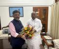 DKS, Siddaramaiah meet Kharge one after the other in Delhi