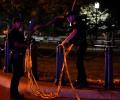 Truck crashes into security barriers near White House