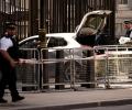 Car crashes into gates of British PM's residence, 1 arrested