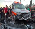 Israel defends bombing ambulance in Gaza, says it was used by Hamas