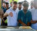 Telangana candidates make dosas, perform street dances