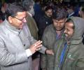 Dhami Celebrates With Rescued Workers