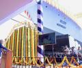 Navy's advanced warship Mahendragiri launched in Mumbai