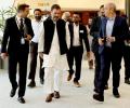 INDIA disturbs Modi, name change panic reaction by govt, says Rahul in Belgium