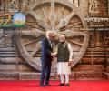 Why Konark wheel was chosen as backdrop for G20 welcome