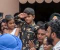 'Jai Hind Papa': 6-yr-old son in army fatigues offers last salute to Col Manpreet