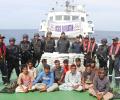 Pak boat carrying drugs worth Rs 600 cr seized off Guj coast, 14 held