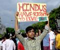 Bangladesh Hindus Protest Against Attacks