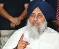 Sukhbir Badal ordered to clean shoes at Golden Temple