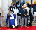 Sukhbir Badal performs 'sewadar' duty at Golden Temple