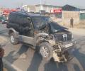 Narrow escape for Mehbooba Mufti as her car meets with accident