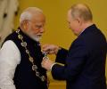 Putin confers Russia's highest civilian honour on Modi