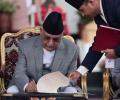 Prachanda out, Oli sworn in as Nepal PM for 4th time