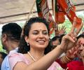 Kangana, Hema Celebrate Victories