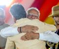 Modi Gives Naidu His Hug Treatment