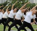 How Yoga Day was celebrated in China