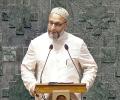 Owaisi raises 'Jai.....!' slogan at LS oath-taking, expunged