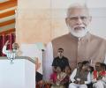 Corrupt are behind bars, not getting bail even from SC: Modi in Meerut rally