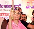 Kangana's gaffe, slams 'Tejasvi Surya' in poll speech