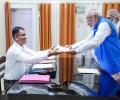 Modi files nomination with allies by his side; Nitish absent