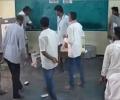 YSRC MLA caught on camera damaging EVM