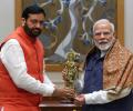 Saini meets Modi after BJP's big win in Haryana