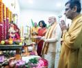 Like British, Cong...: Modi on Ganesh puja at CJI home