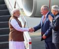 Modi lands in Philadelphia, to meet Biden ahead of Quad talks