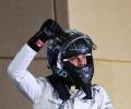 Rosberg ends Hamilton's pole run in Bahrain