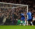 EPL: Eto'o hat-trick all but ends United title hopes