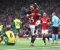 United start life under Giggs by thrashing Norwich