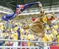 Weary but jubilant Aussie fans celebrate win