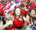 South Korea parties through the night