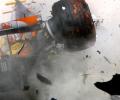 Renault rookie crashes in Bahrain