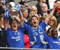 Chelsea paint new Wembley blue