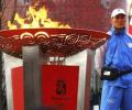 China denounces torch protest, IOC concerned