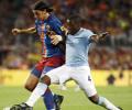 Ibrahimovic makes Barca debut in Man City defeat