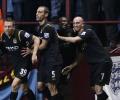 Man City draw at Villa to climb to fourth