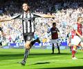 Newcastle stun Villa 6-0, Fulham hold Man U