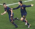 Spain advance to semis after Villa's late winner