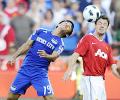 Chhetri has low-key outing against Man United