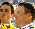 Contador finds Armstrong in his way, again