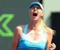 Sharapova overpowers Petkovic to reach final 