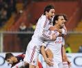 Serie A: Ibrahimovic puts Milan on top after Robinho miss